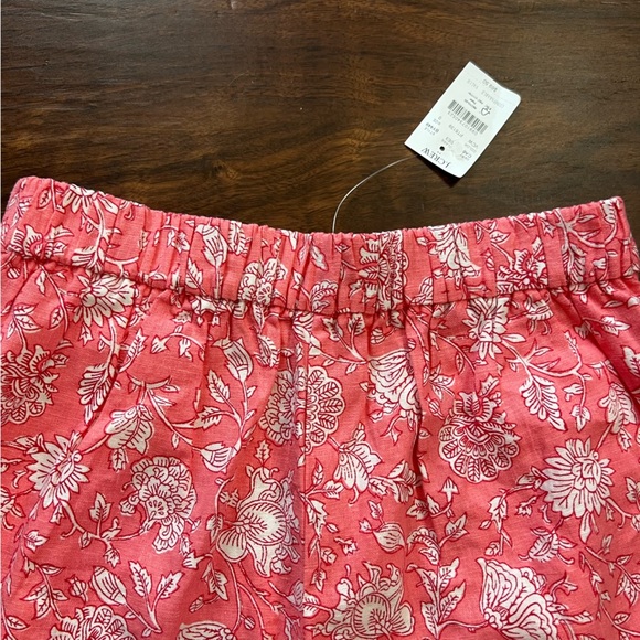 3/$30 🍂 J.Crew Linen Blend Shorts Floral Coral - Picture 6 of 7
